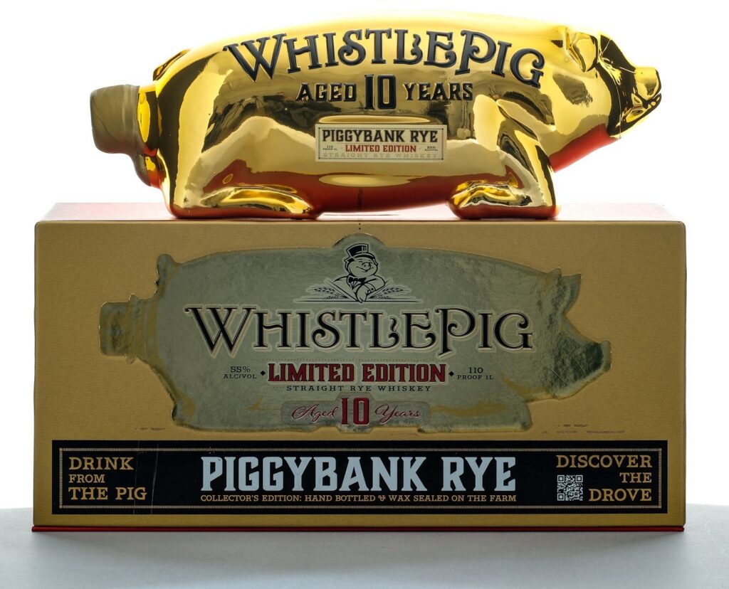 WhistlePig 10 Year Limited Charitable Edition Piggybank Straight Rye 2024
