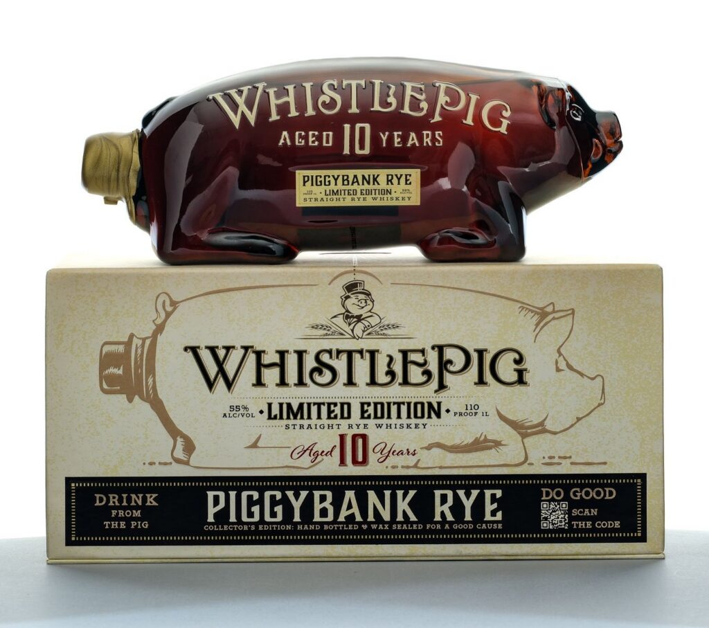WhistlePig 10 Year Limited Collector's Edition Piggybank Straight Rye 2023