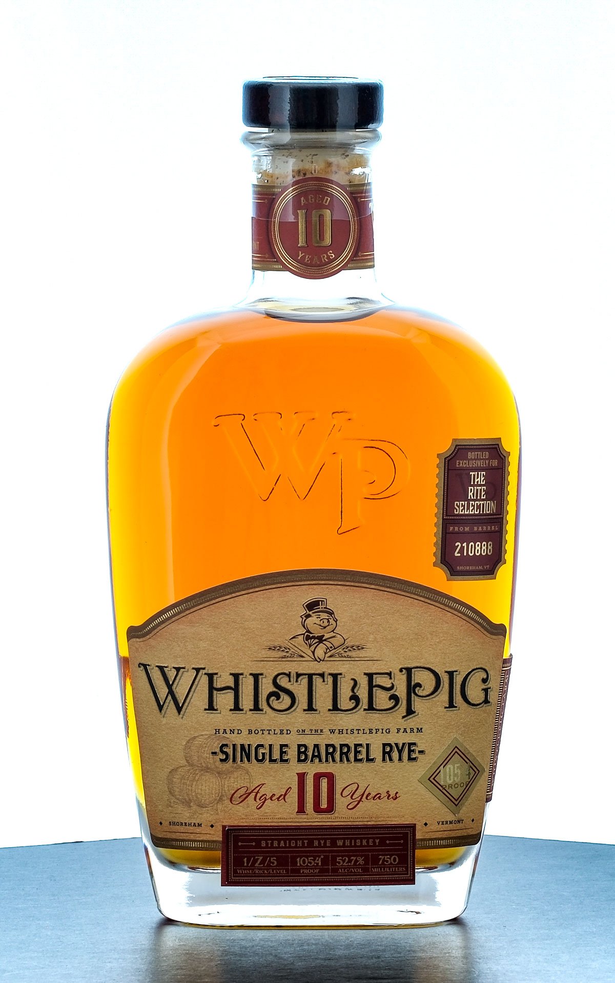 Whistlepig 10 Year Single Barrel Select Straight Rye Whiskey