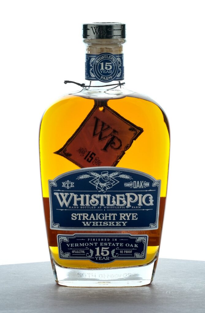 WhistlePig 15 Year Vermont Estate Oak Finish Straight Rye