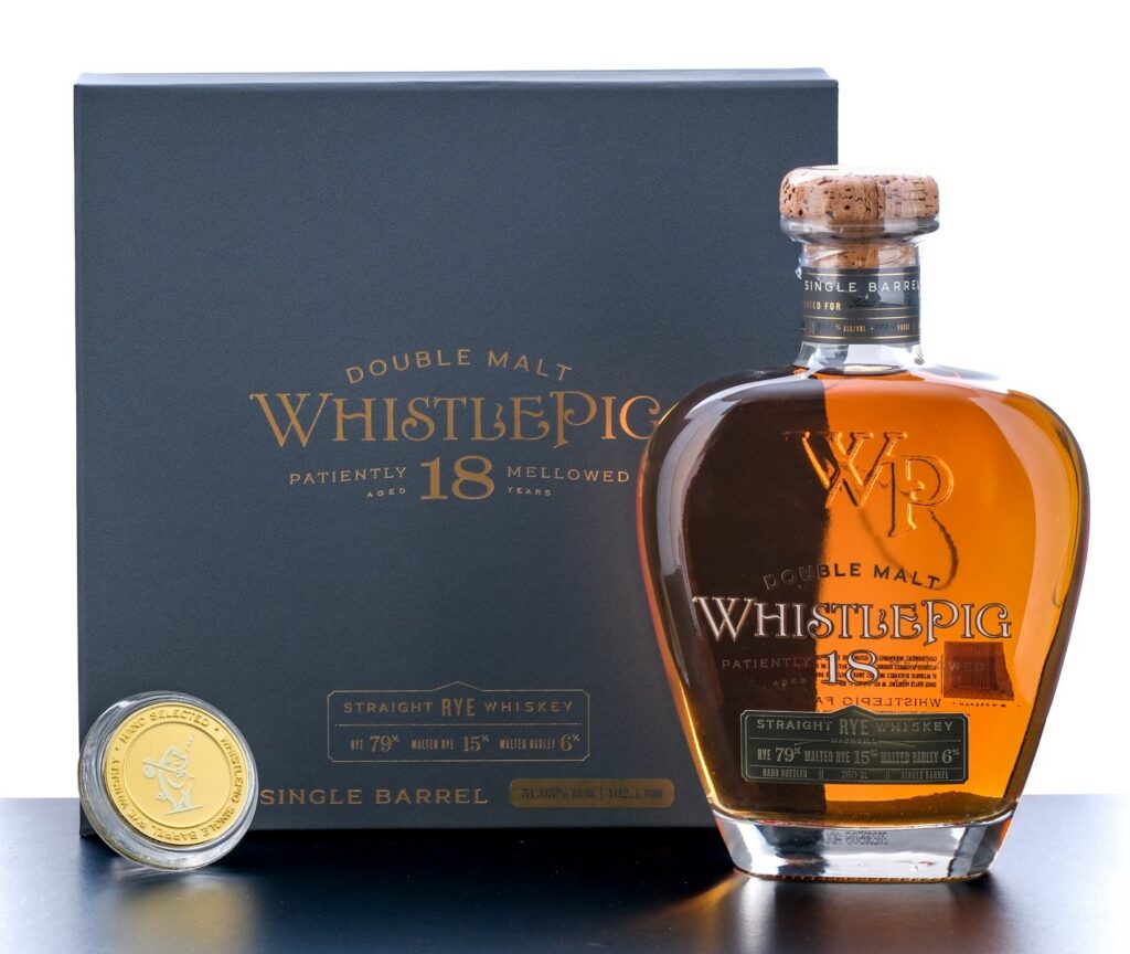 WhistlePig 18 Year Double Malt Straight Rye Whiskey Single Barrel
