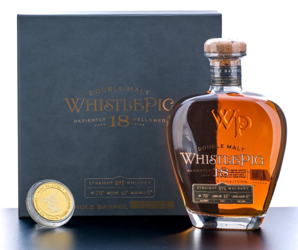 WhistlePig 18 Year Double Malt Straight Rye Whiskey Single Barrel