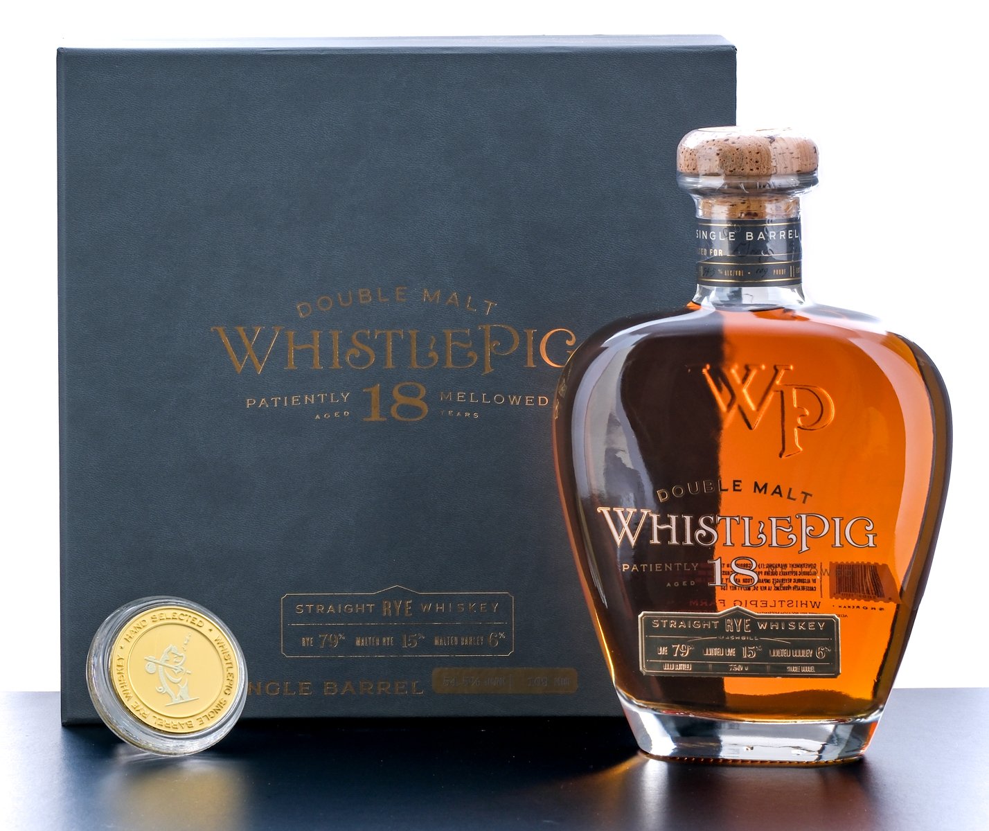 WhistlePig 18 Year Double Malt Straight Rye Whiskey Single Barrel