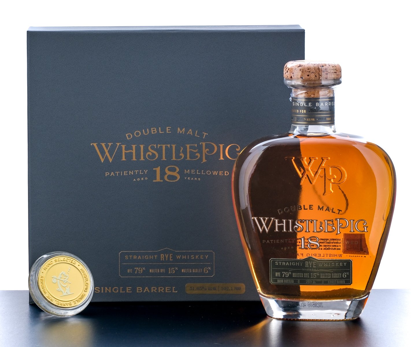 WhistlePig 18 Year Double Malt Straight Rye Whiskey Single Barrel