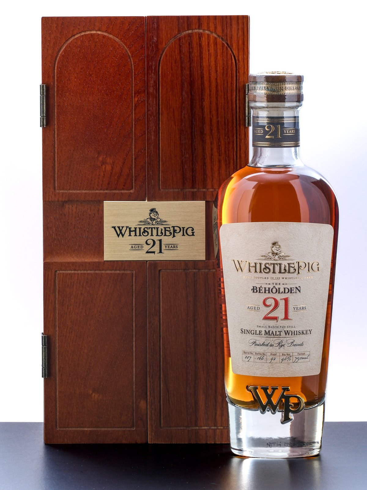 WhistlePig Beholden 21 Year Single Malt Whiskey 2022