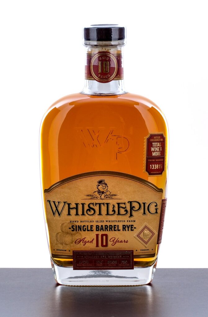 WhistlePig Exclusive Single Barrel Straight Rye 10 Year