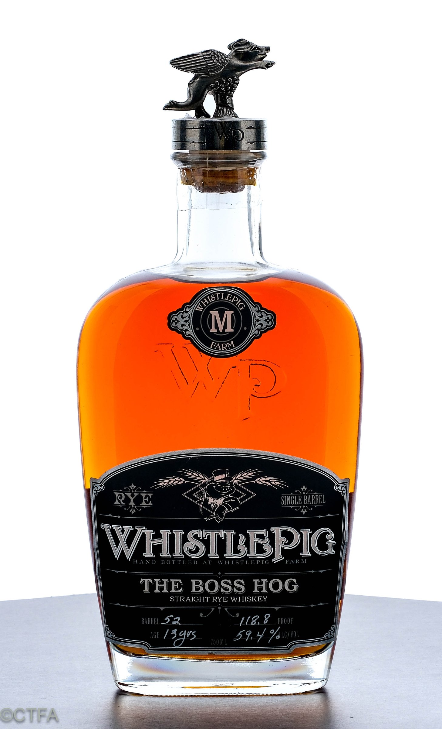 WhistlePig The Boss Hog "The Spirit of Mortimer" 13 Year Single Barrel Straight Rye