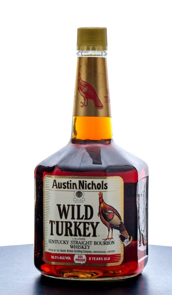 Wild Turkey 8 Year 101 Proof Bourbon 1.75L Vintage Bottle