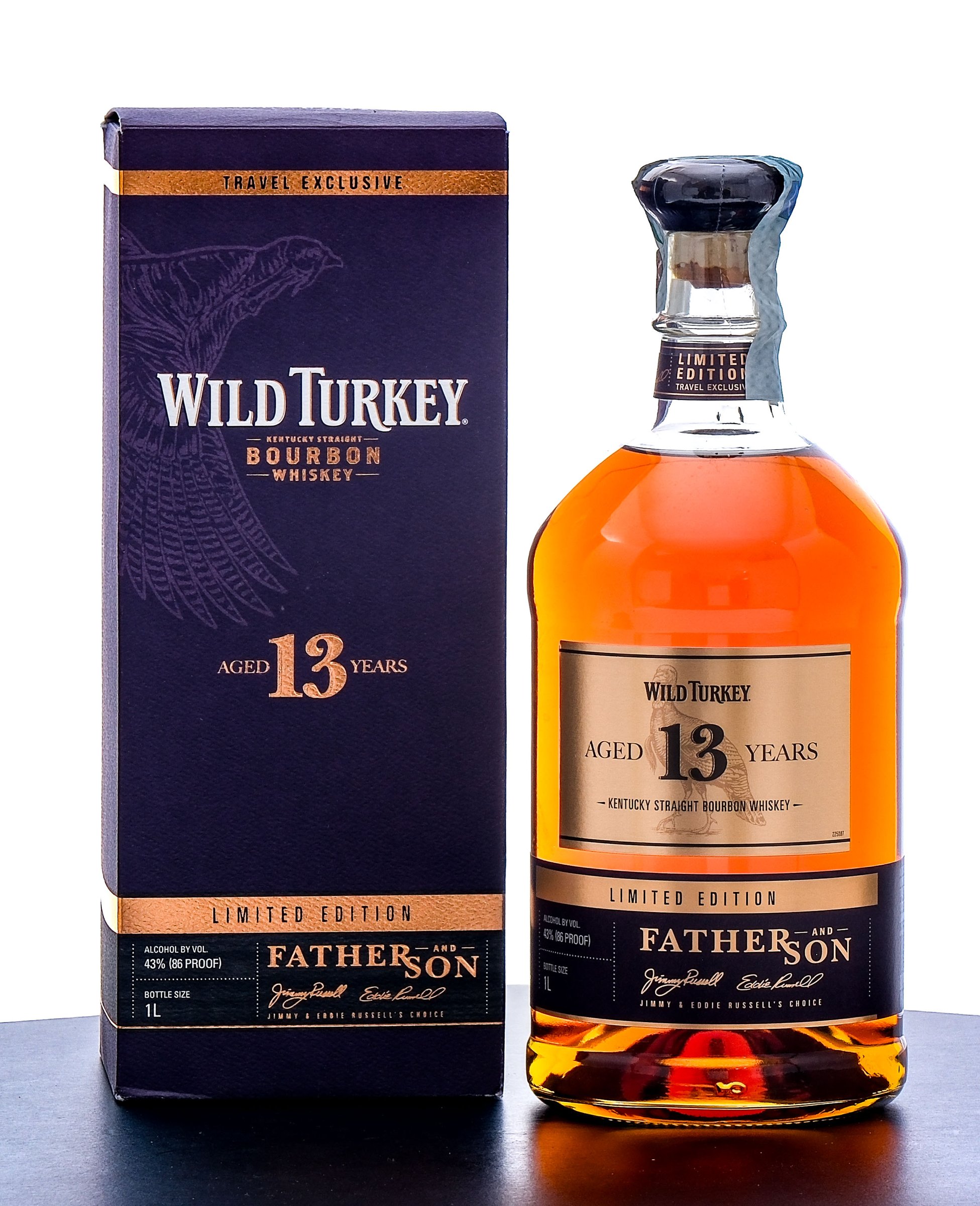 Wild Turkey "Father and Son" 13 Year Travel Exclusive Limited Edition Bourbon 1 Liter 2020