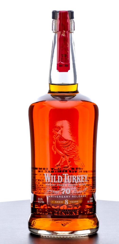 Wild Turkey Jimmy Russell 70th Anniversary Release 8 Year Straight Bourbon 2024