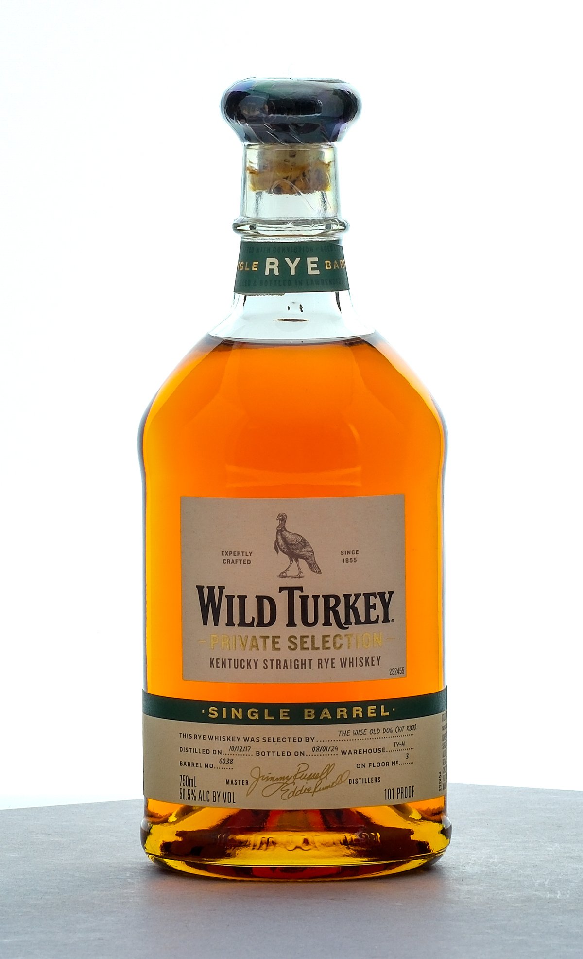 Wild Turkey Private Single Barrel Kentucky Straight Rye 2024