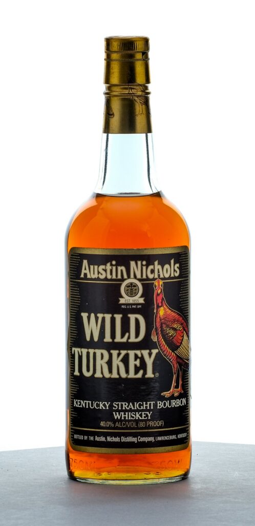 Wild Turkey Straight Bourbon Vintage Bottle