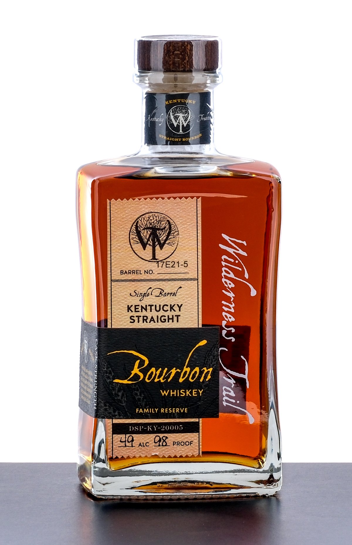 Wilderness Trail Single Barrel Kentucky Straight Bourbon Whiskey Family Reserve Cask Strength