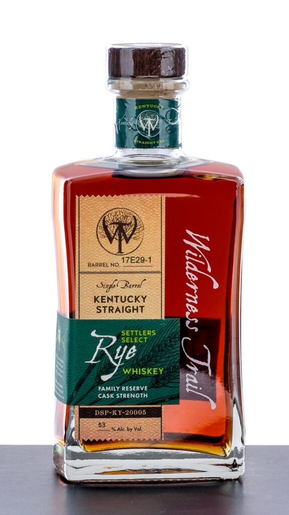 Wilderness Trail Single Barrel Settlers Select Rye Whiskey Family Reserve Cask Strength