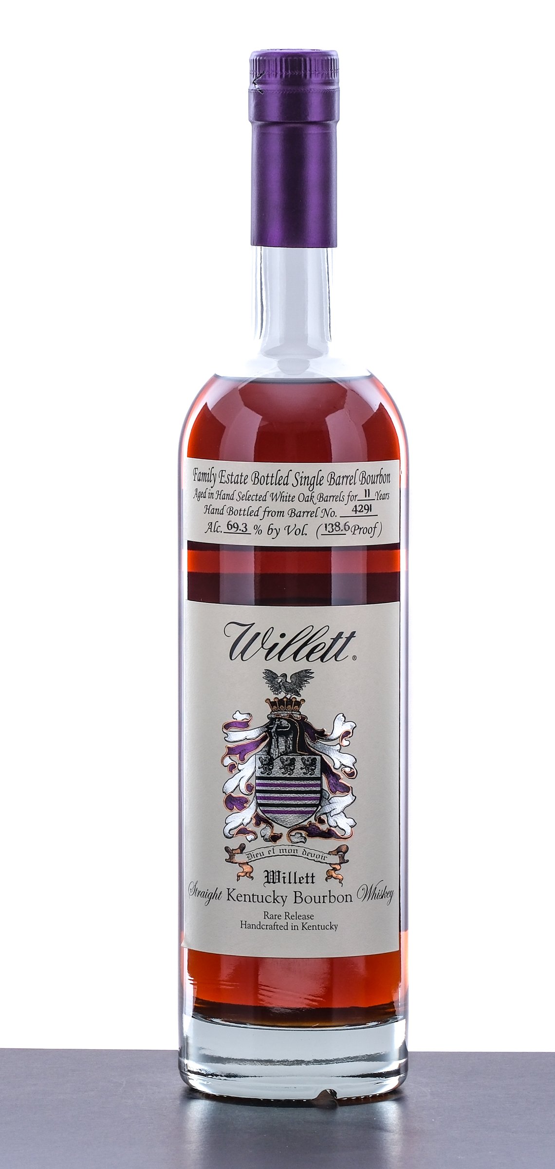 Willett 11 Year Old Family Estate Bottled Single Barrel Straight Bourbon Whiskey