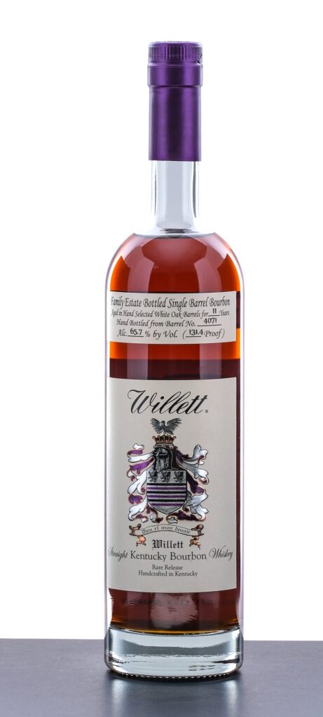 Willett 11 Year Old Family Estate Bottled  Single Barrel Straight Bourbon Whiskey