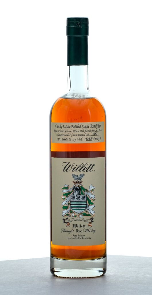 Willett 7 Year Family Estate Rare Release Single Barrel Rye (104.8 Proof)