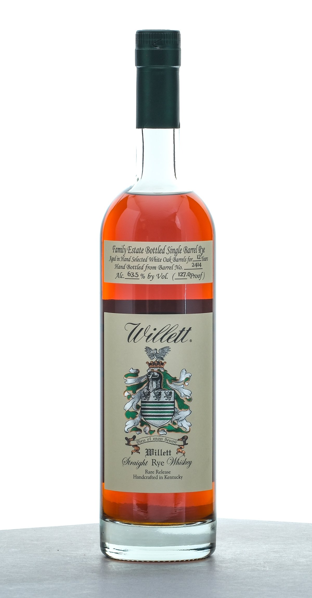 Willett Family Estate 12 Year Single Barrel Cask Strength Straight Rye