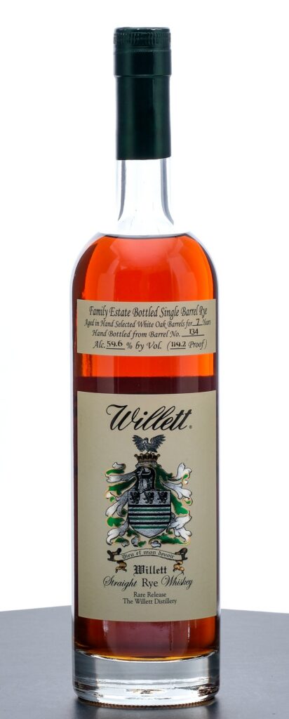 Willett Family Estate Bottled 7 Year Single Barrel Straight Rye