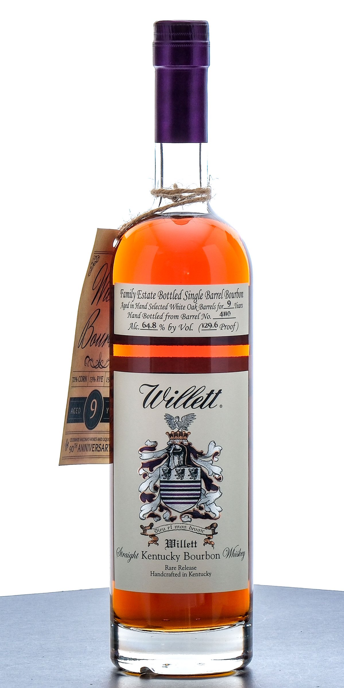 Willett Family Estate Rare Release 9 Year Single Barrel Bourbon