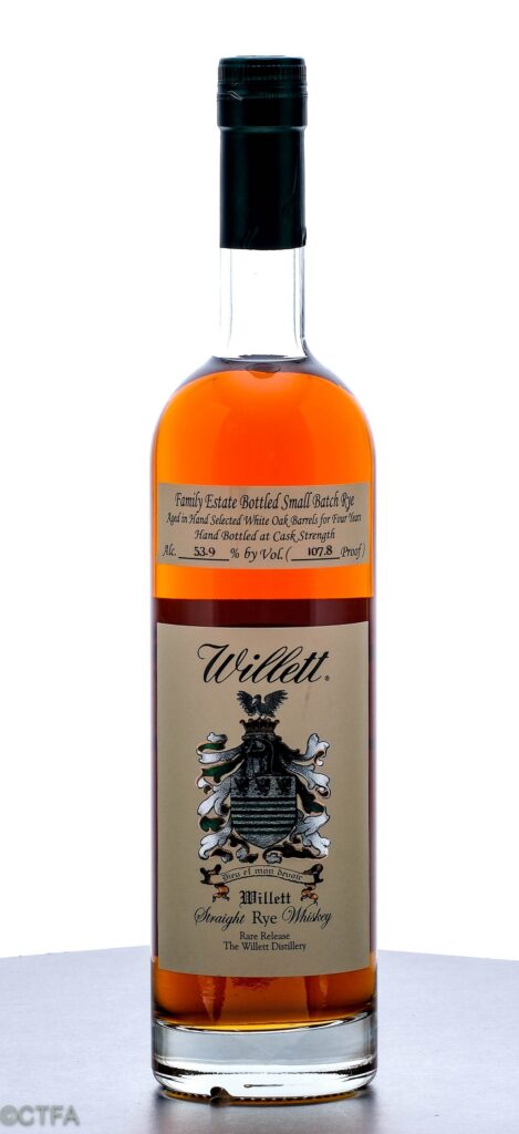 Willett Family Estate Small Batch 4 Year Single Barrel Straight Rye