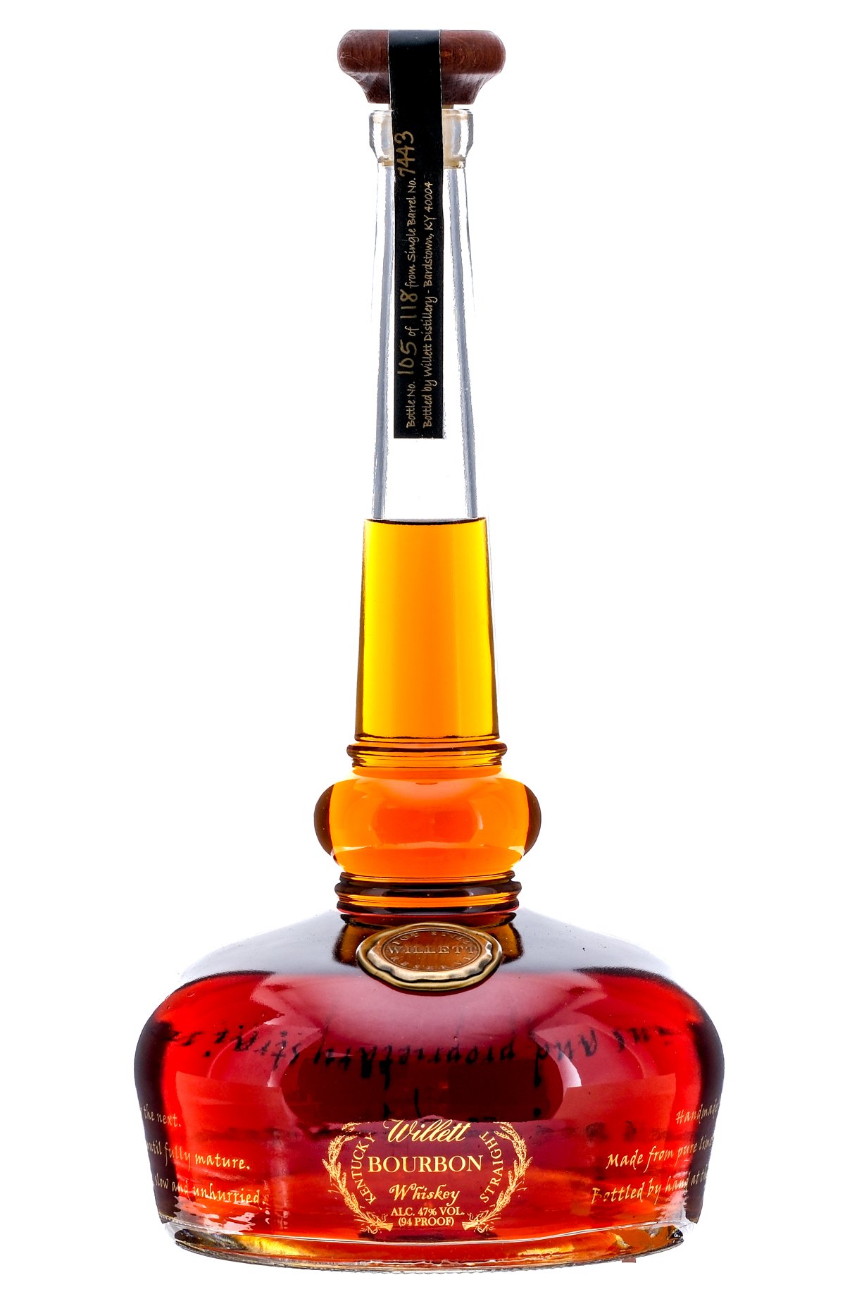 Willett Pot Still Reserve Small Batch Straight Bourbon Single Barrel No.7443 1.75L