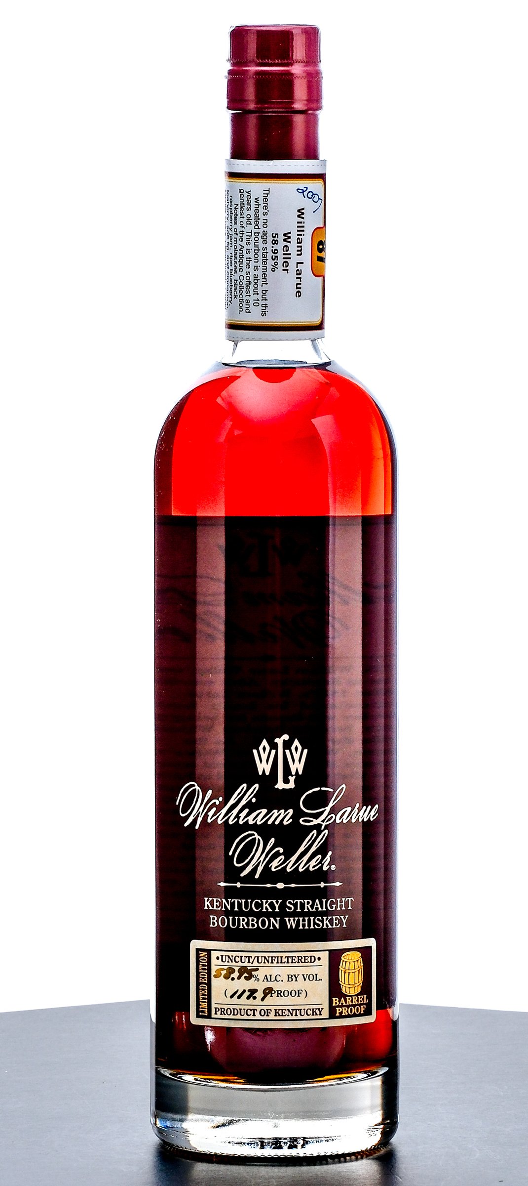 William Larue Weller 10 Year Limited Edition Straight Bourbon 2007