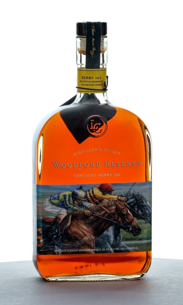 Woodford Reserve Kentucky Derby 142 Straight Bourbon 2016 1L with Betting Stub