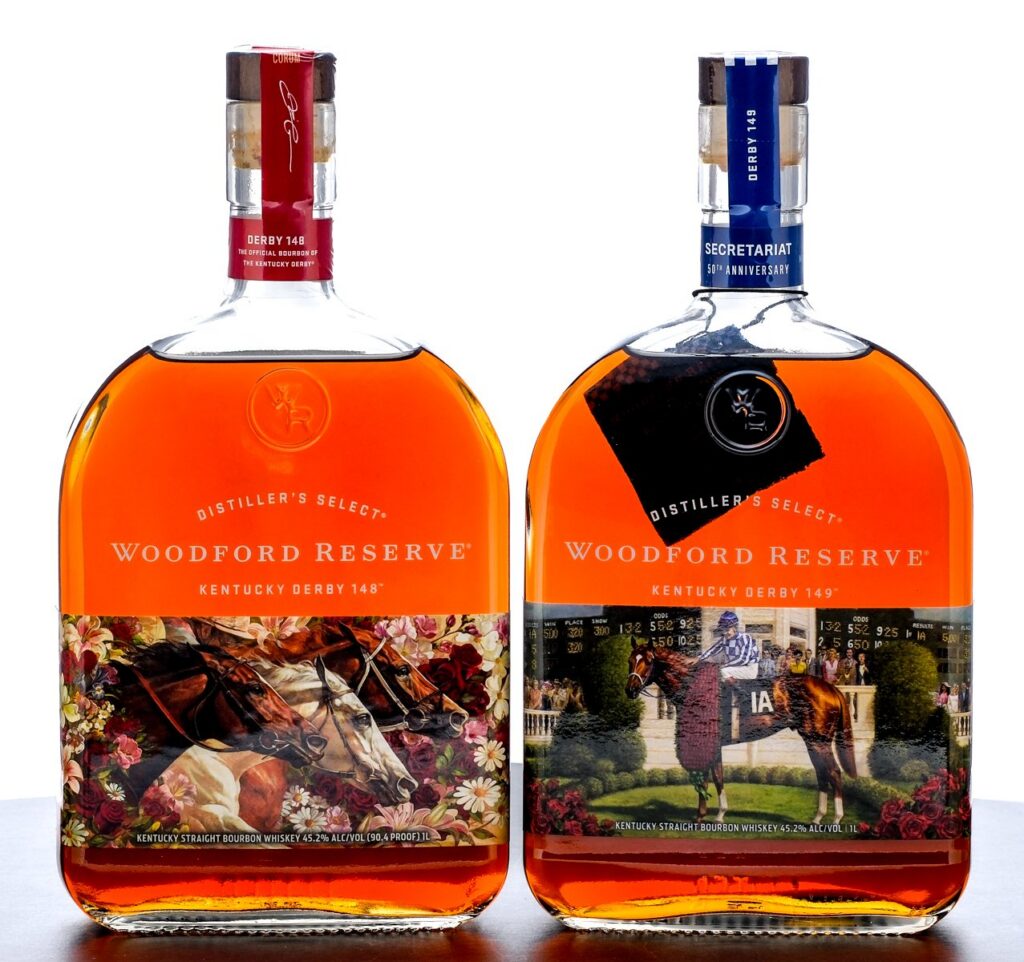 Woodford Reserve Kentucky Derby 148/149 - 50th Anniversary Straight Bourbon Group (2 Bottles)