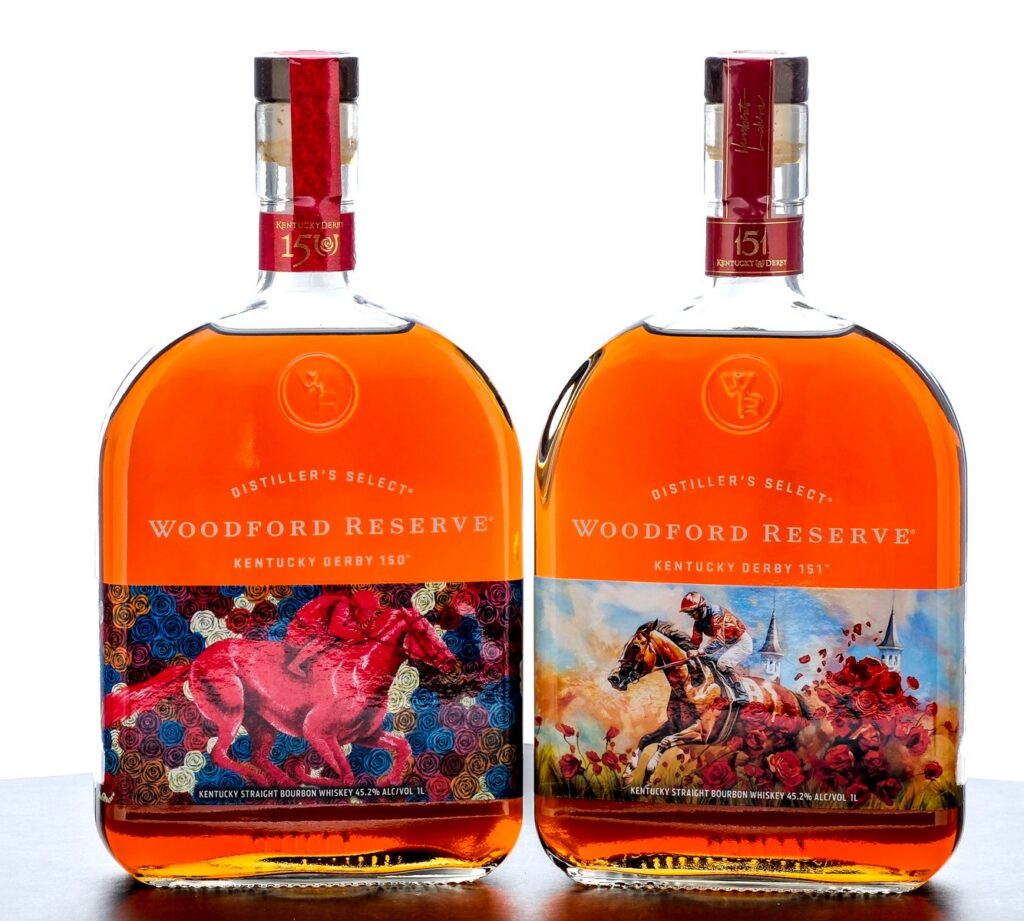 Woodford Reserve Kentucky Derby 150/151 Straight Bourbon Group (2 Bottles)