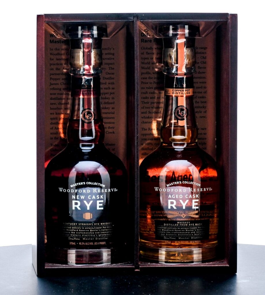 Woodford Reserve Master's Collection Aged Cask/New Cask Rye Gift Set (2 Bottles)