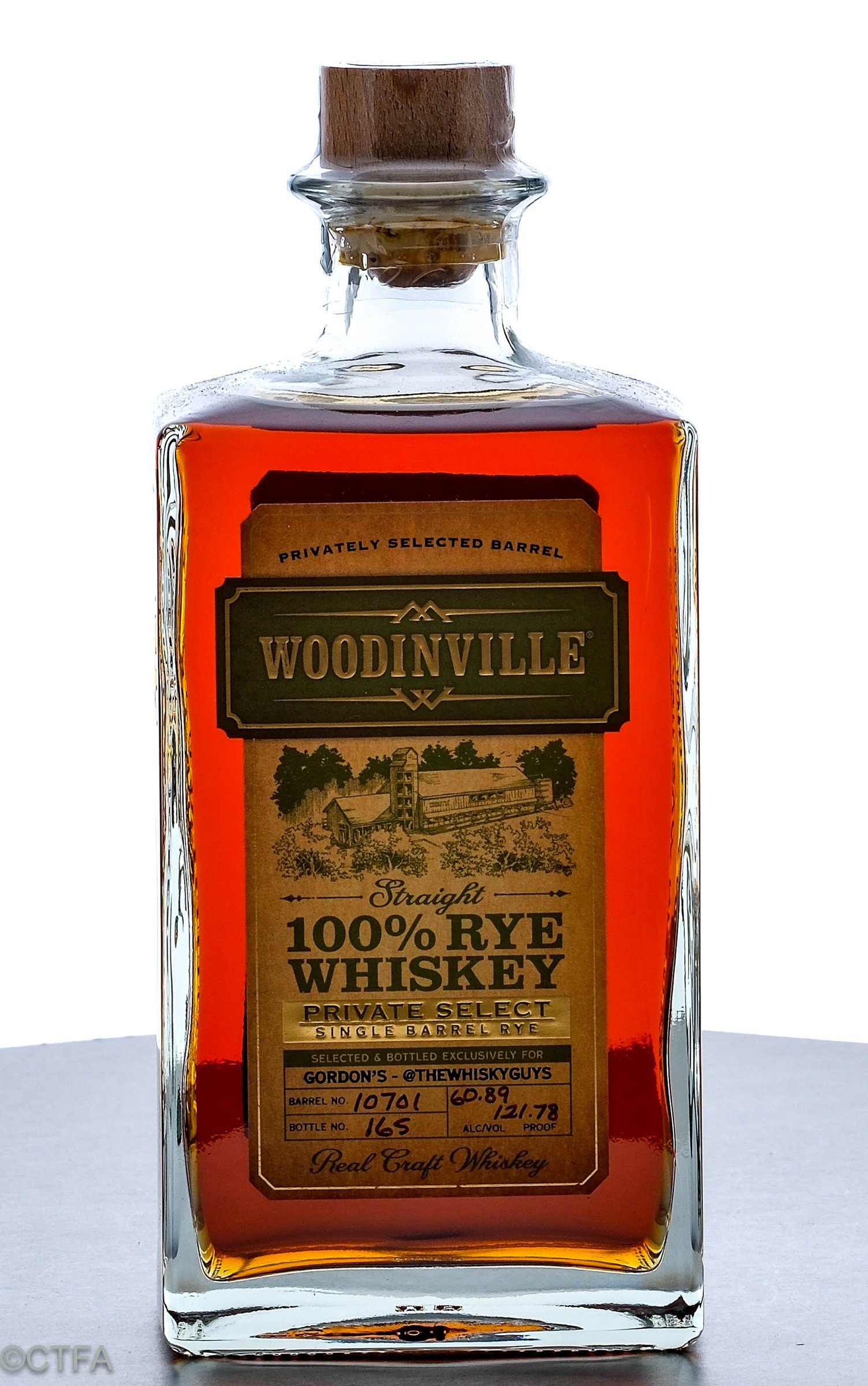 Woodinville Private Select Single Barrel 100% Straight Rye