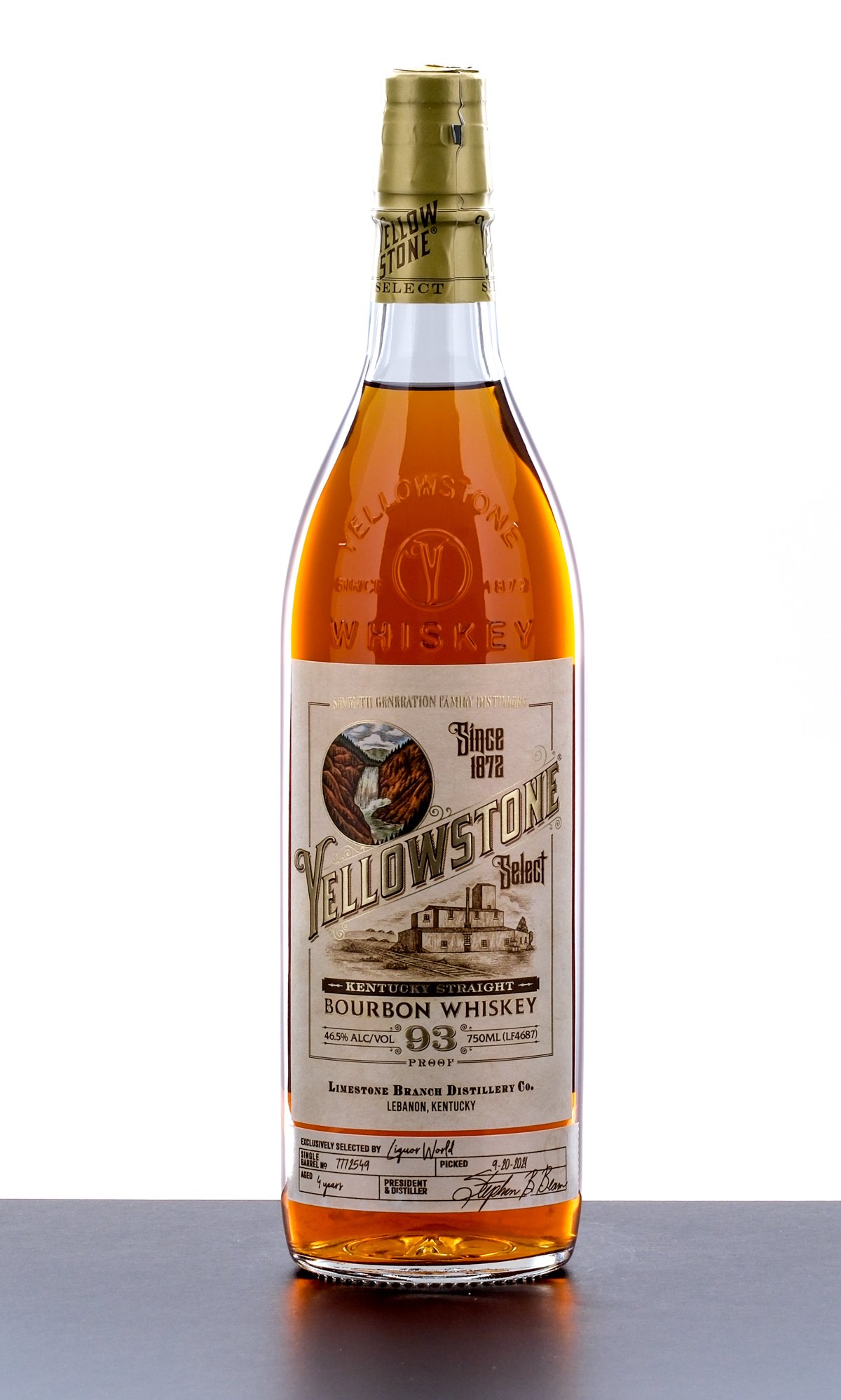 Yellowstone Select Single Barrel Kentucky Straight Bourbon Whiskey