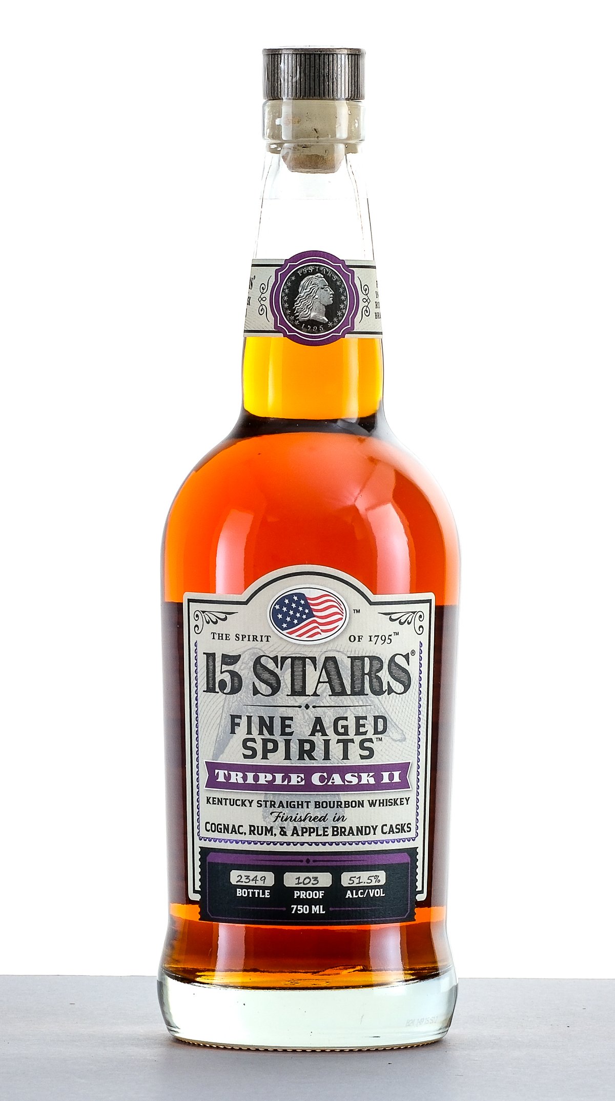 15 Stars Triple Cask II Kentucky Straight Bourbon Whiskey