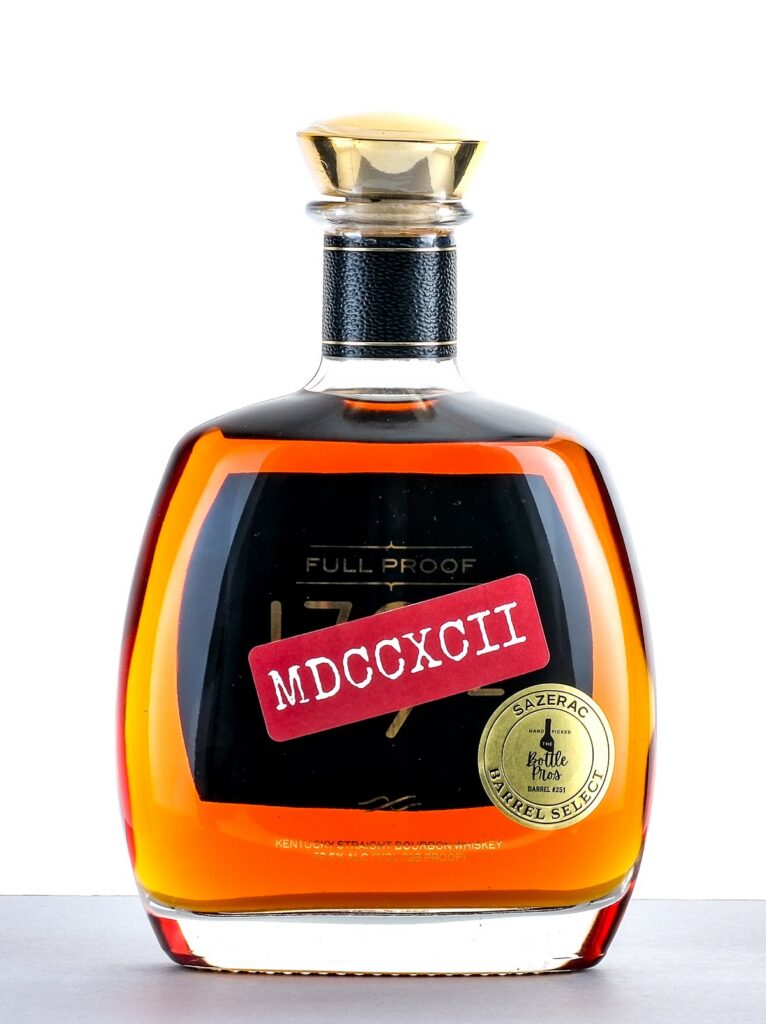 1792 Full Proof Kentucky Straight Bourbon Whiskey MDCCXCII Bottle Pros Barrel Select Barrel #251