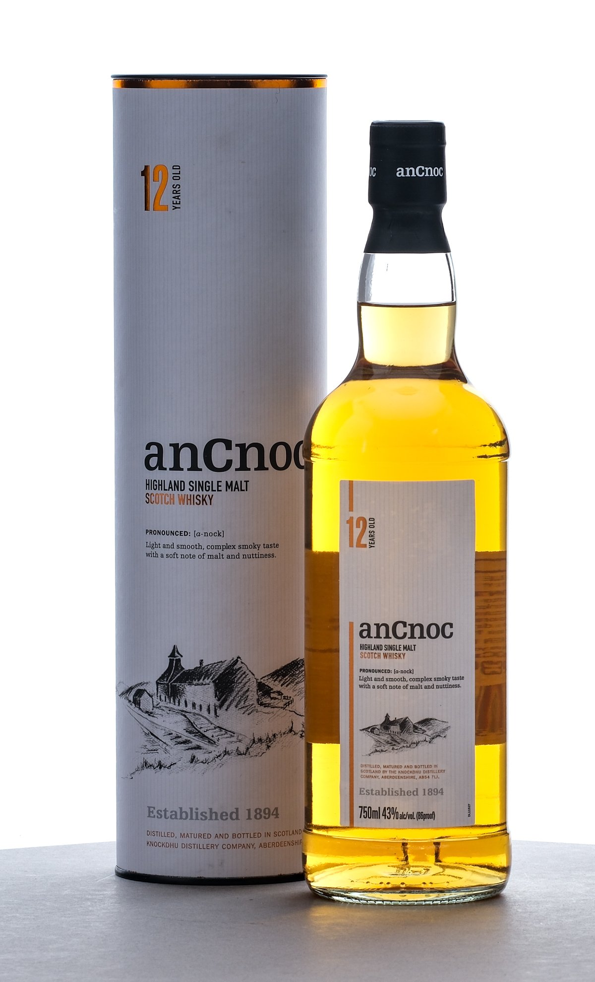 anCnoc 12 Year Old Highland Single Malt Scotch Whisky 2021