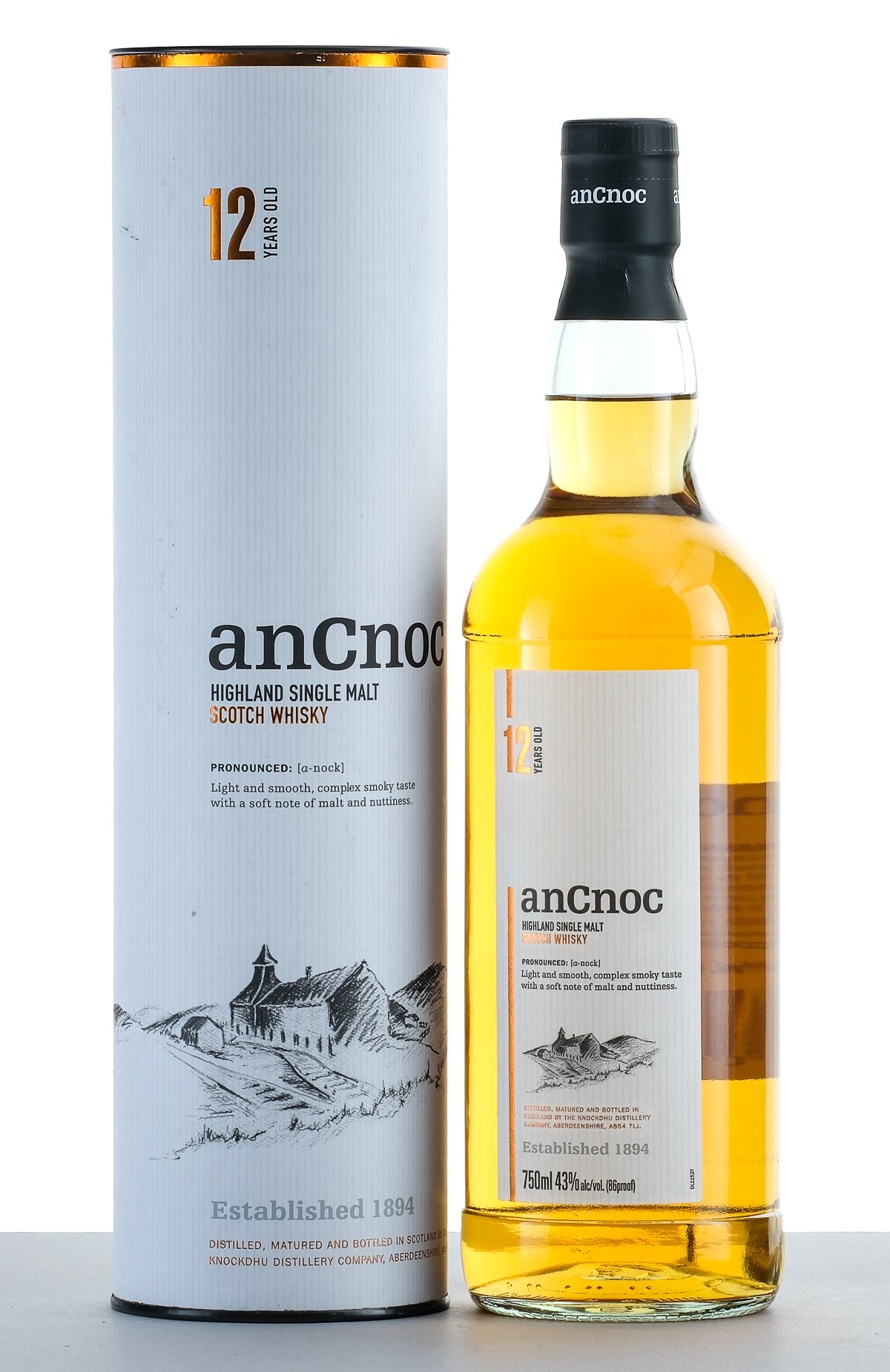 anCnoc 12 Year Old Highland Single Malt Scotch Whisky