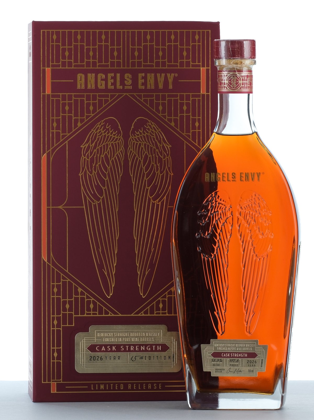 Angel's Envy Cask Strength Kentucky Straight Bourbon Whiskey 2026 Year 13th Edition