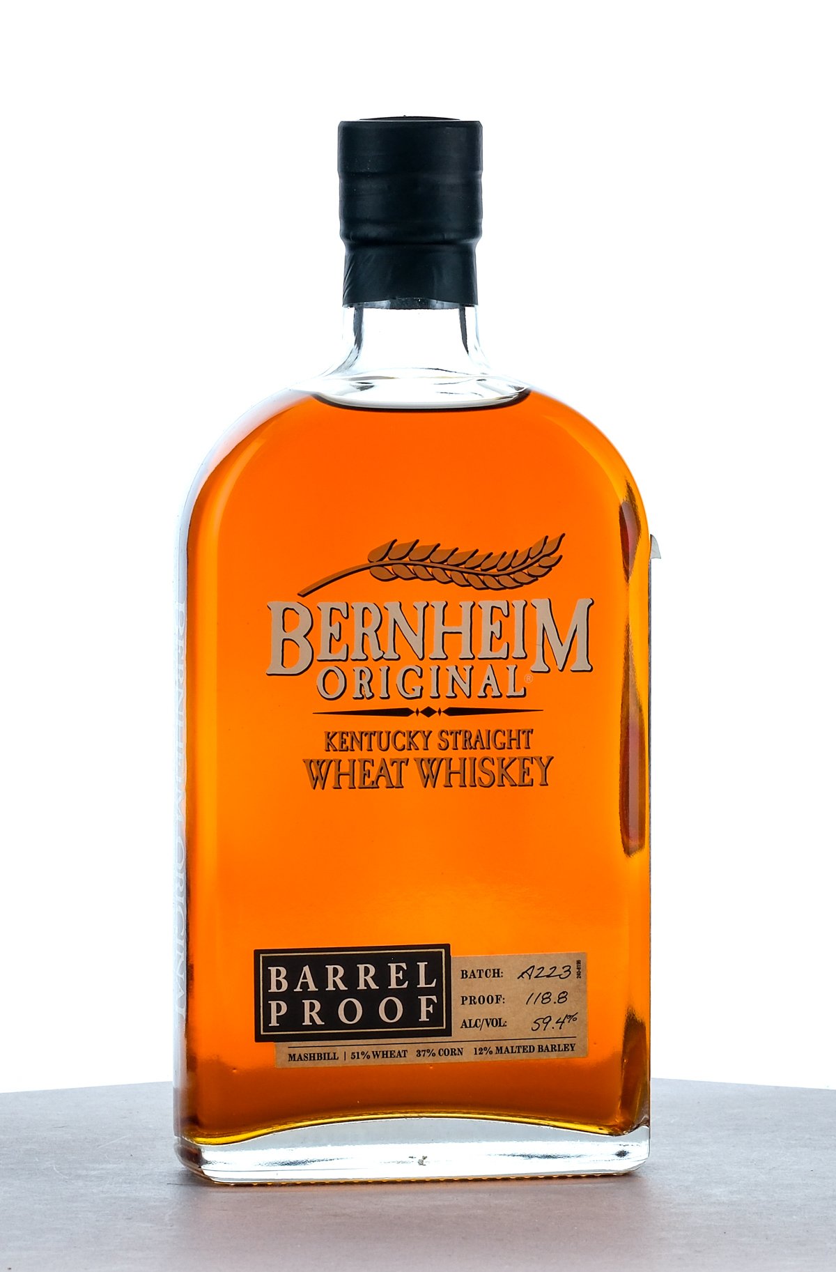 Bernheim Original Barrel Proof Kentucky Straight Wheat Whiskey Batch A223