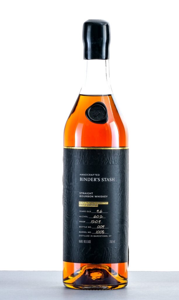 Binder's Stash Straight Bourbon Whiskey 96 Years Old Barrel 1005 Bottle 004