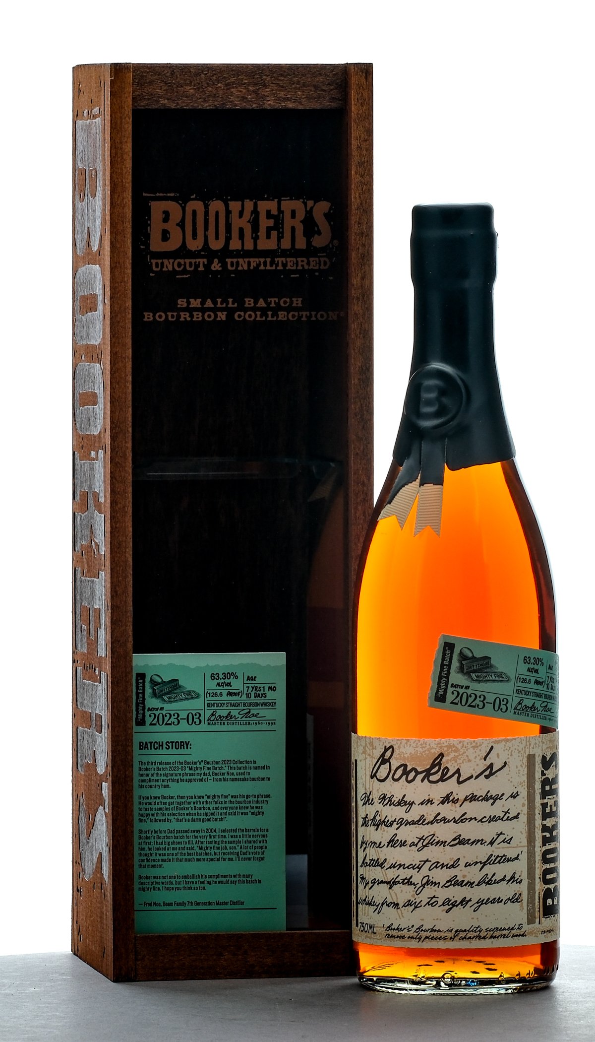 Booker's 7 Year 10 Month "Mighty Fine Batch" Straight Bourbon Batch 2023-03