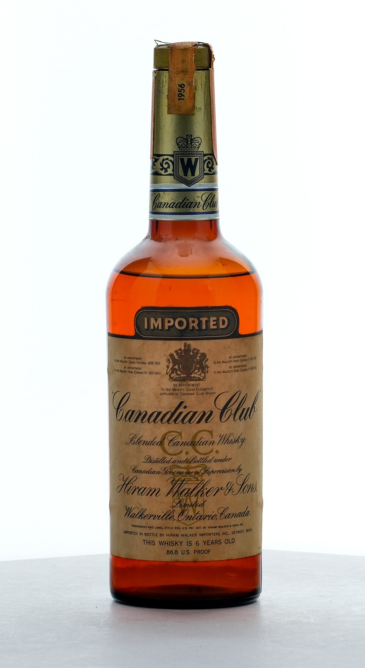 Canadian Club 6 Year Old Blended Canadian Whisky 86.8 Proof