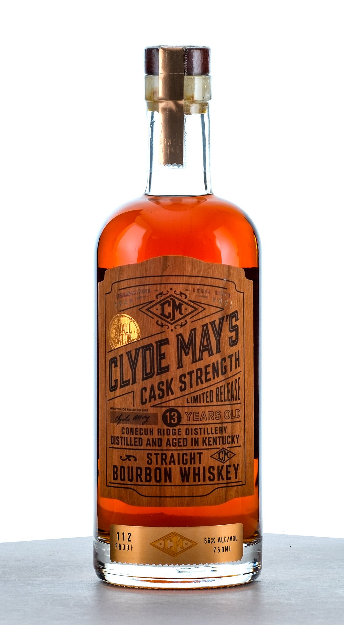 Clyde May's Cask Strength 13 Year Old Straight Bourbon Whiskey