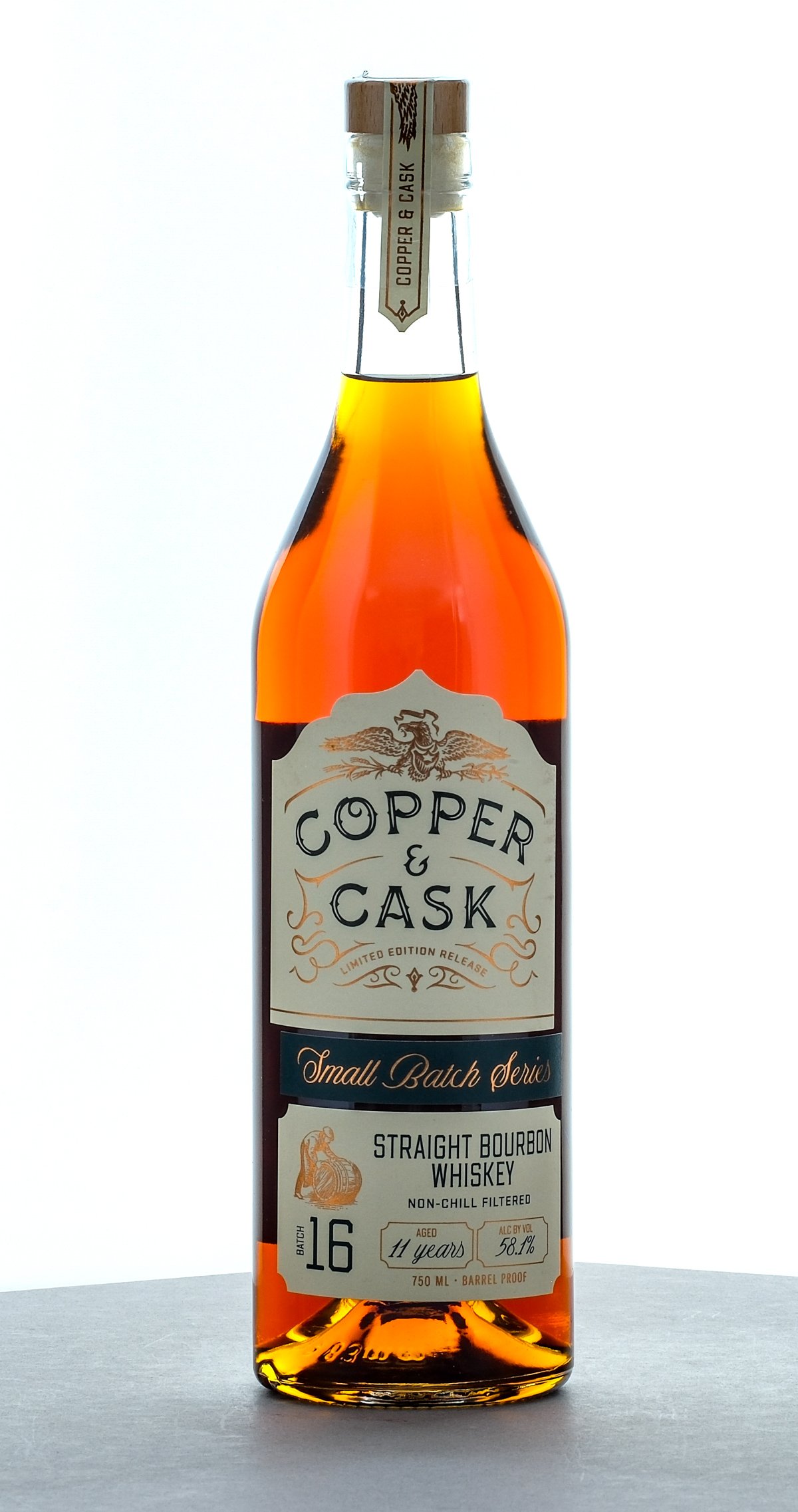 Copper & Cask Small Batch Series Straight Bourbon Whiskey 16 Year 11 Years Batch 16