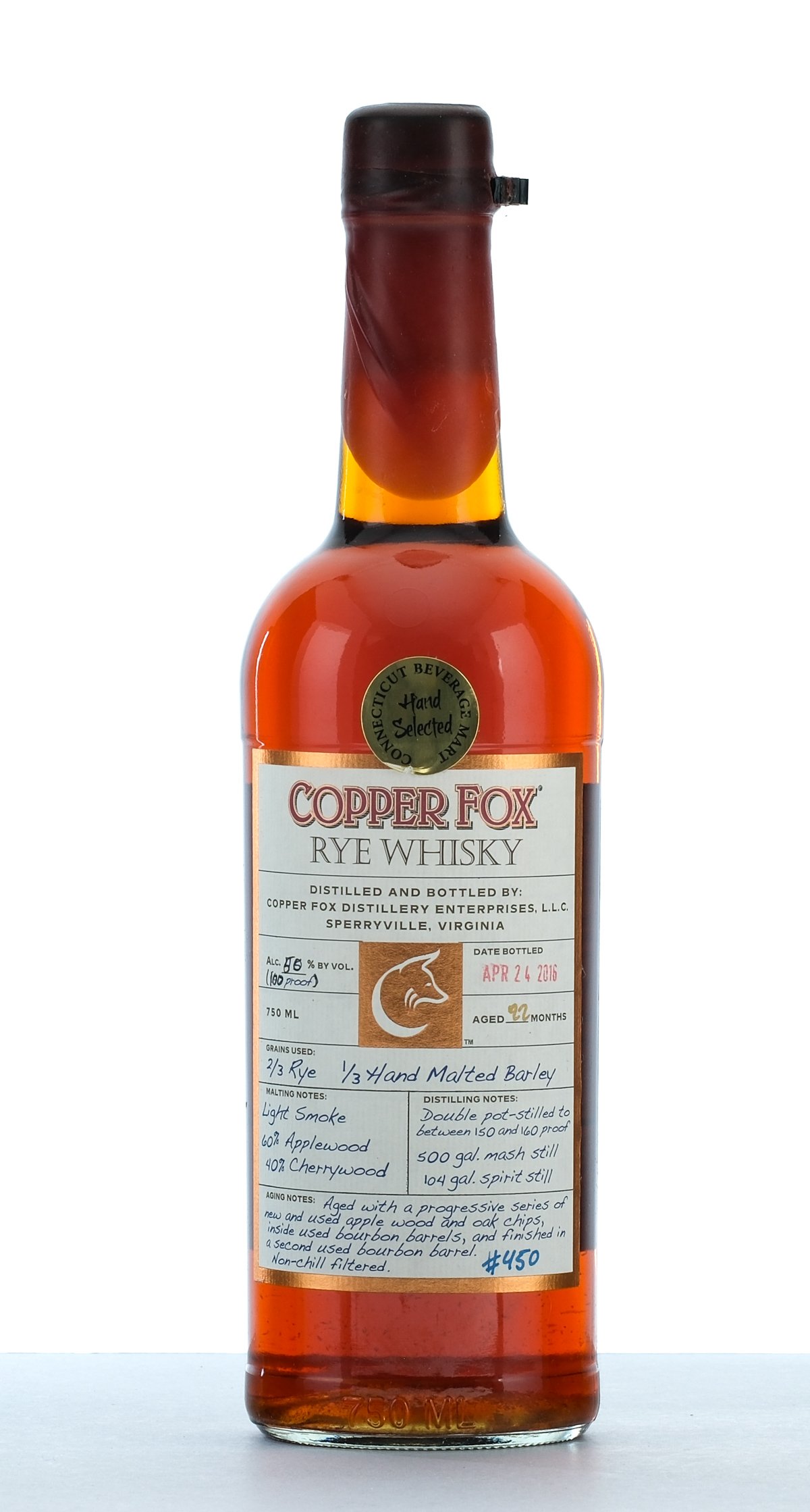 Copper Fox Rye Whisky