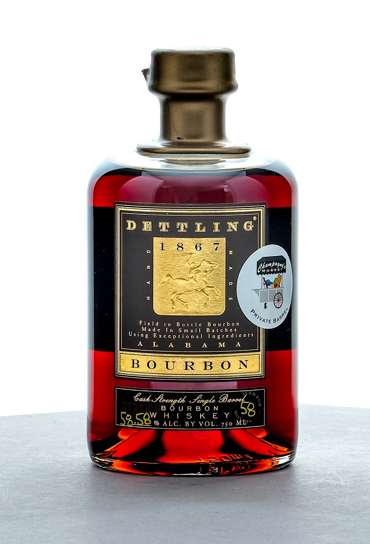 Dettling 1867 Bourbon Whiskey Cask Strength Single Barrel