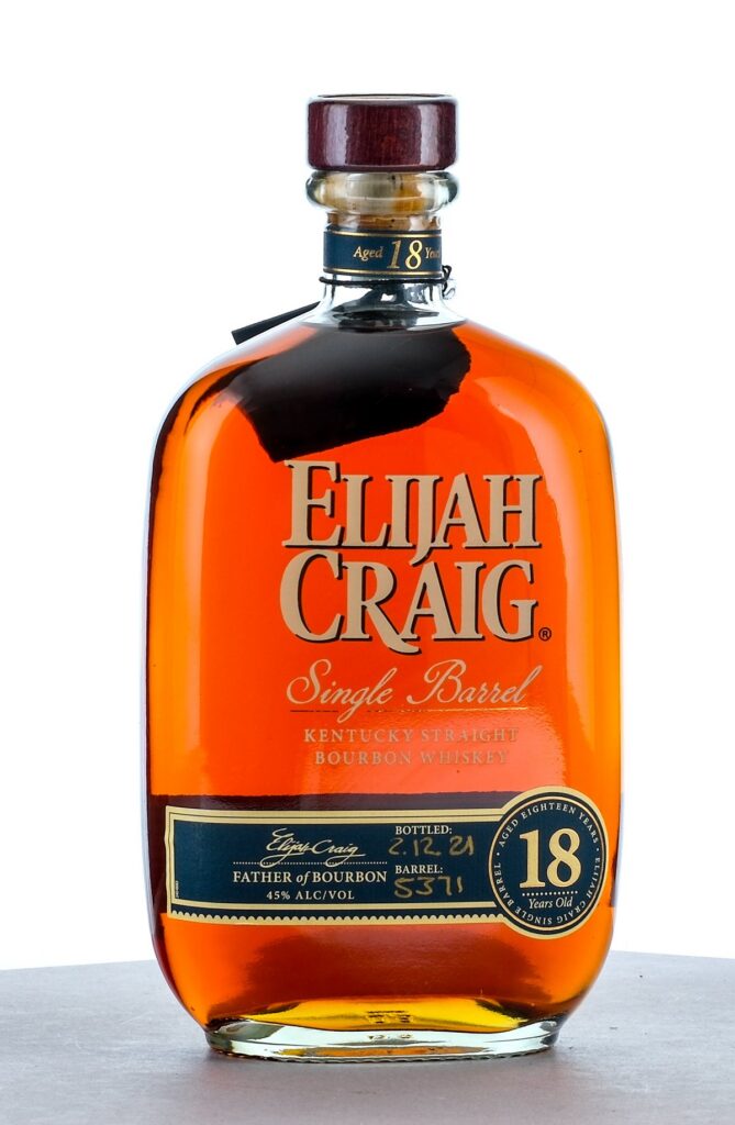 Elijah Craig Single Barrel 18 Year Kentucky Straight Bourbon Whiskey