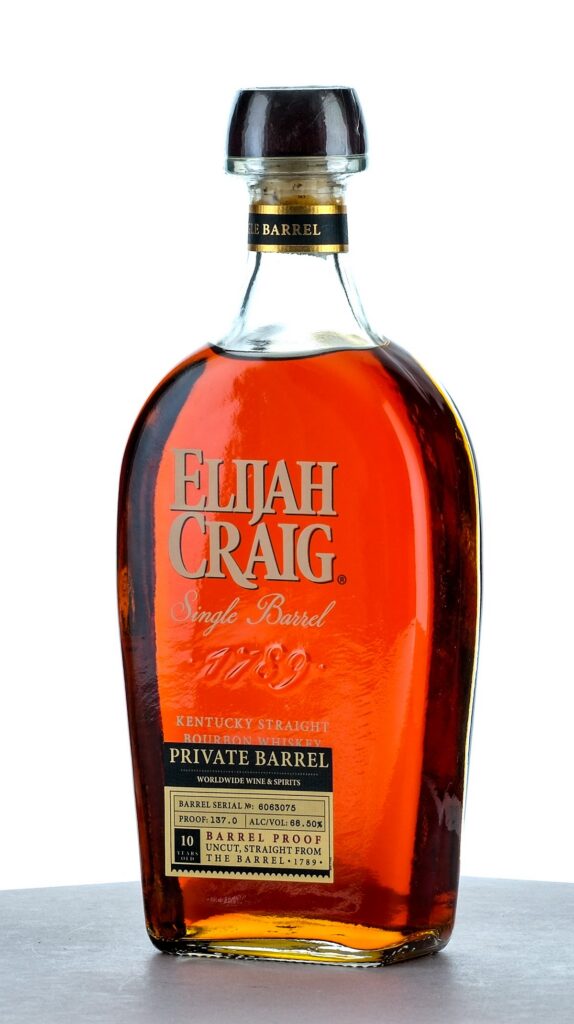 Elijah Craig Single Barrel Bourbon 10 Year Private Barrel
