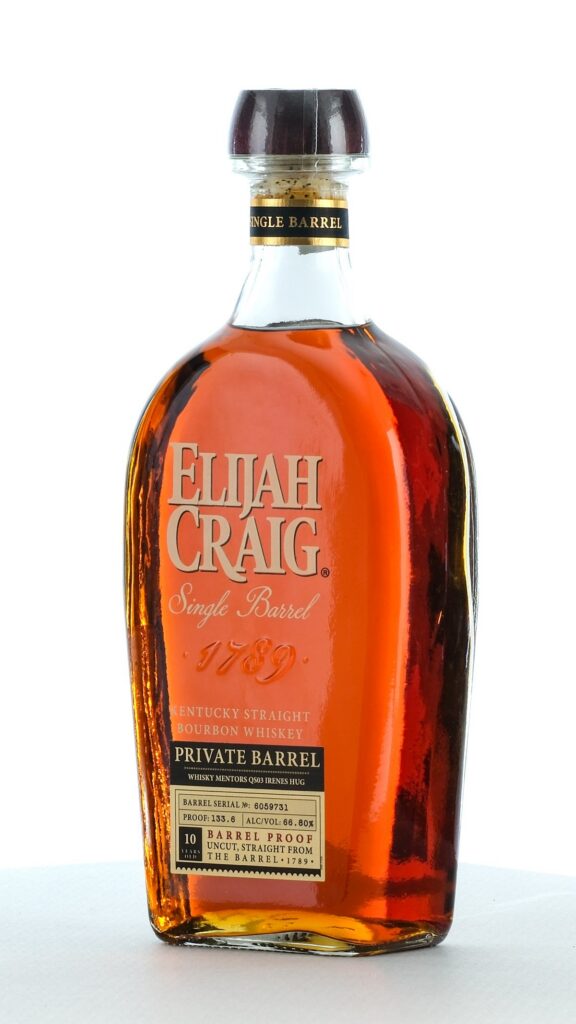 Elijah Craig Single Barrel Bourbon 1789 Private Barrel 10 Years Old