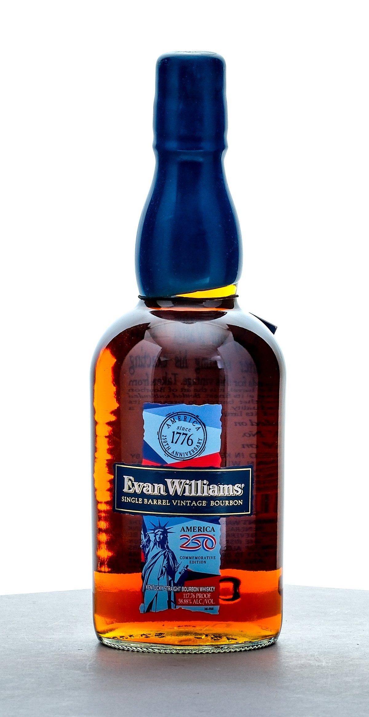 Evan Williams Single Barrel Vintage Bourbon America 250 Commemorative Edition